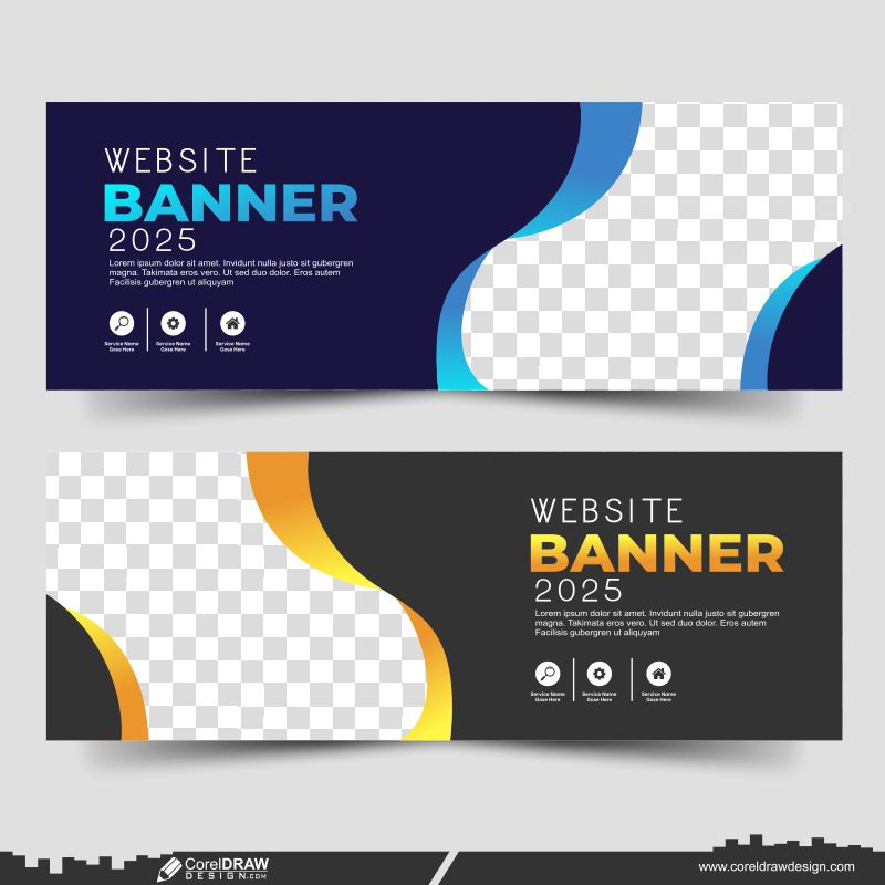 web banner design vector 2023 download cdr