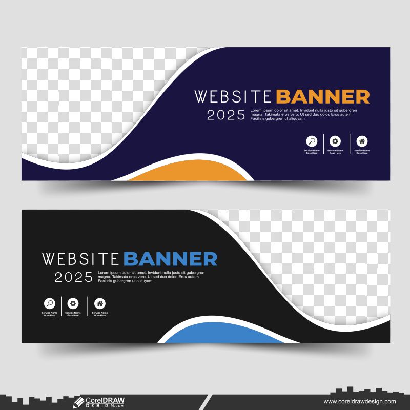 web banner design vector 2023 download cdr design