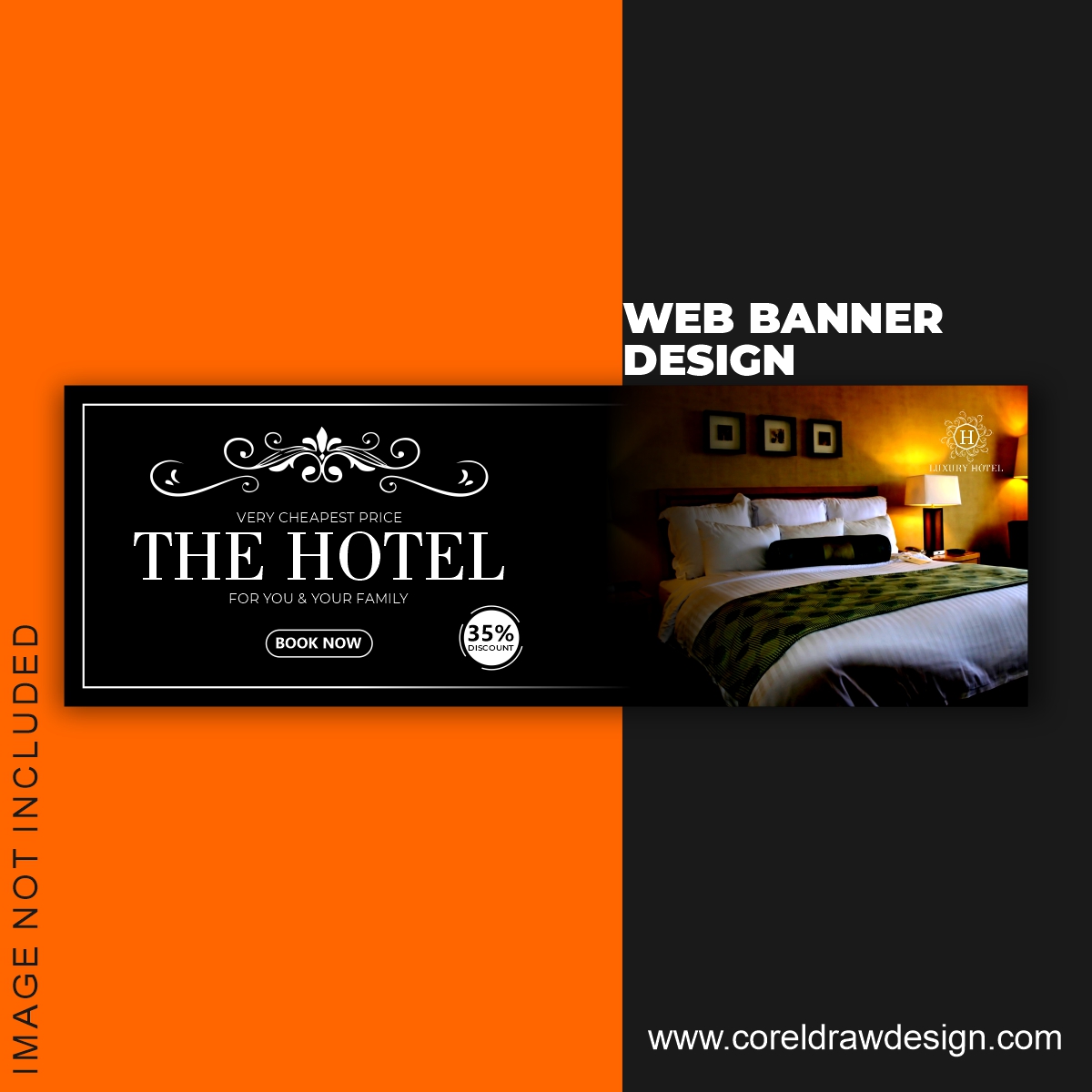 Download Web Banner Hotel Booking Template Design | CorelDraw Design  (Download Free CDR, Vector, Stock Images, Tutorials, Tips & Tricks)