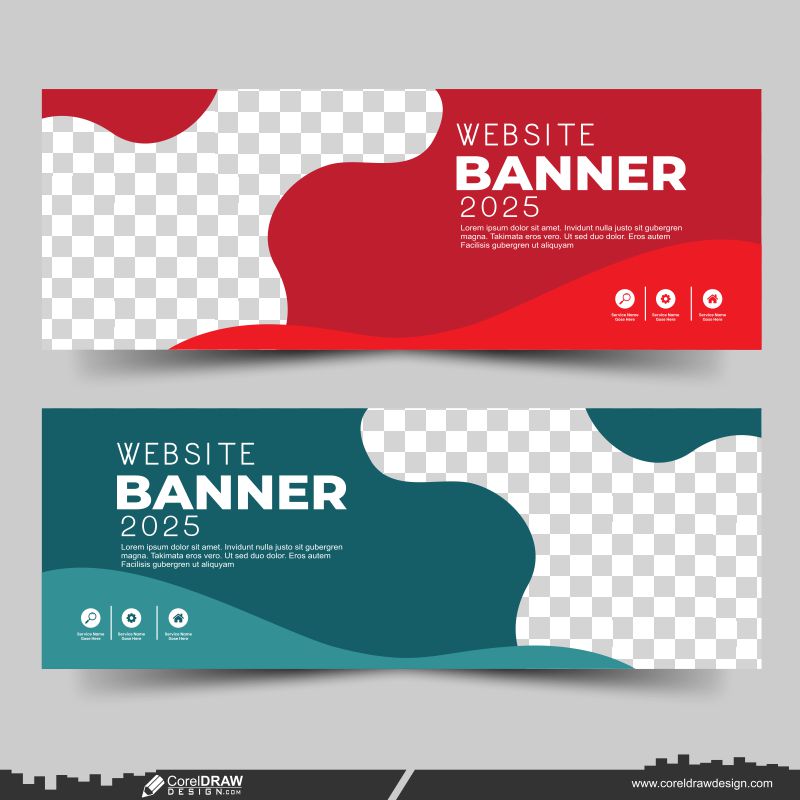 Web Banner Vector dwl Design Free