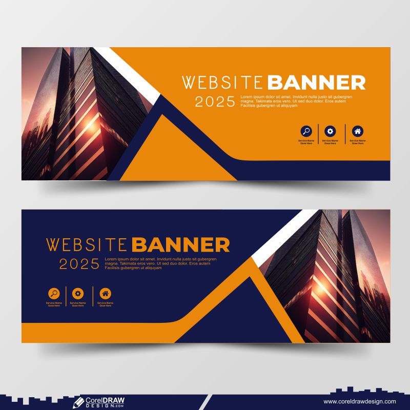 web business banner wallpaper vector download cdr