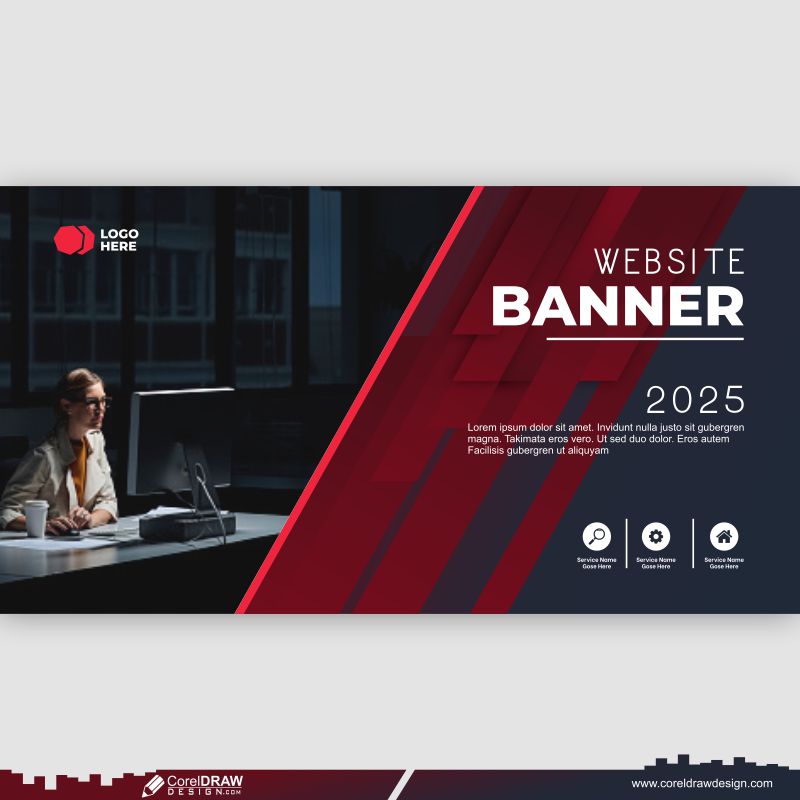 Website Banner Design CDR Free