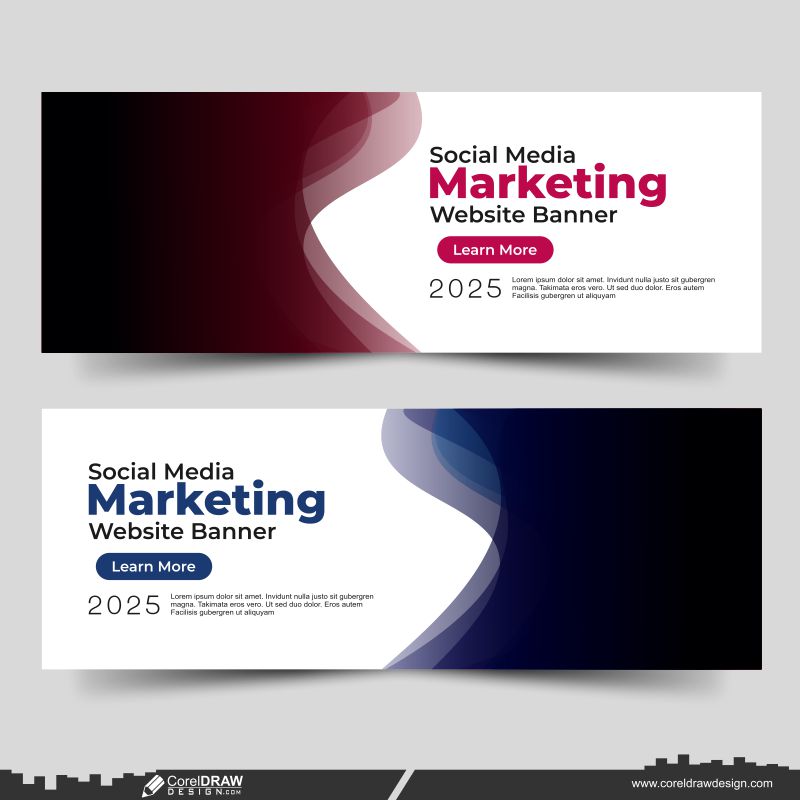 Website Banner Design template download