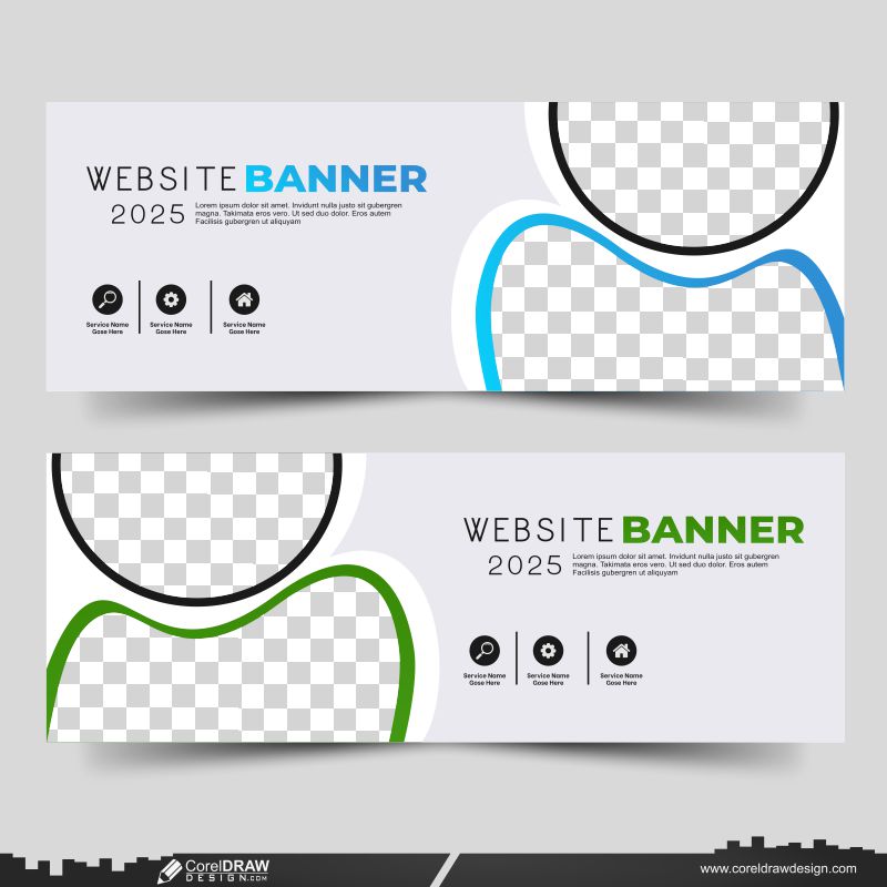 Website Banner Premium Design background vector