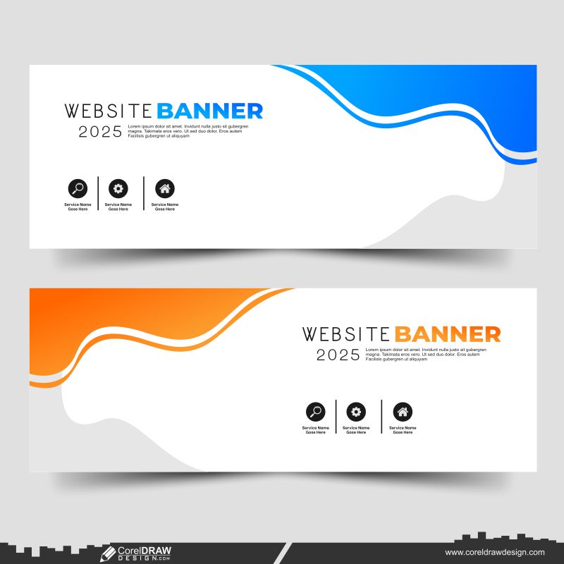 Website Design Banner Premium Design