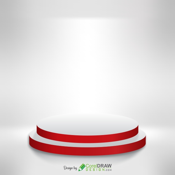 Download White and red podium product display background, Free Vector CDR |  CorelDraw Design (Download Free CDR, Vector, Stock Images, Tutorials, Tips  & Tricks)