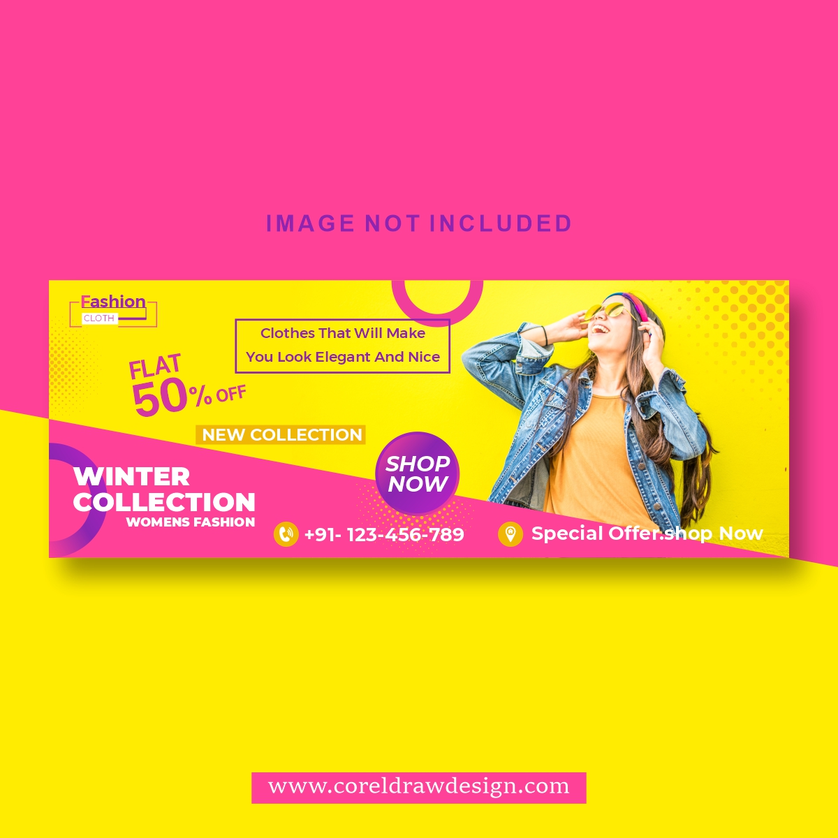 Winter Collection Sale Banner Design 