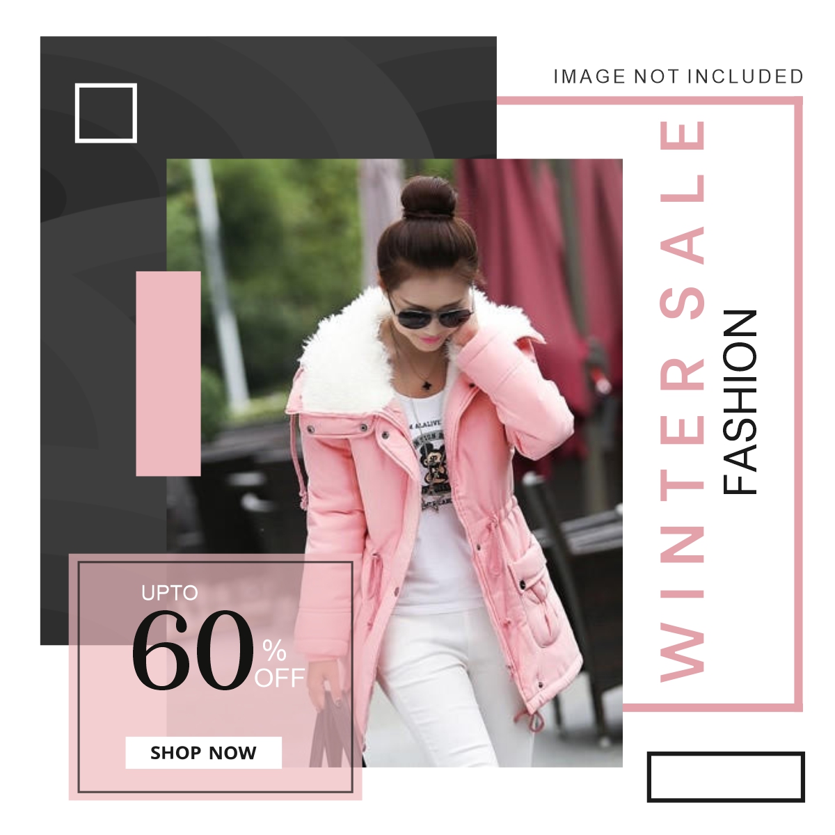 Winter Fashion Sale Instagram Post Template Premium