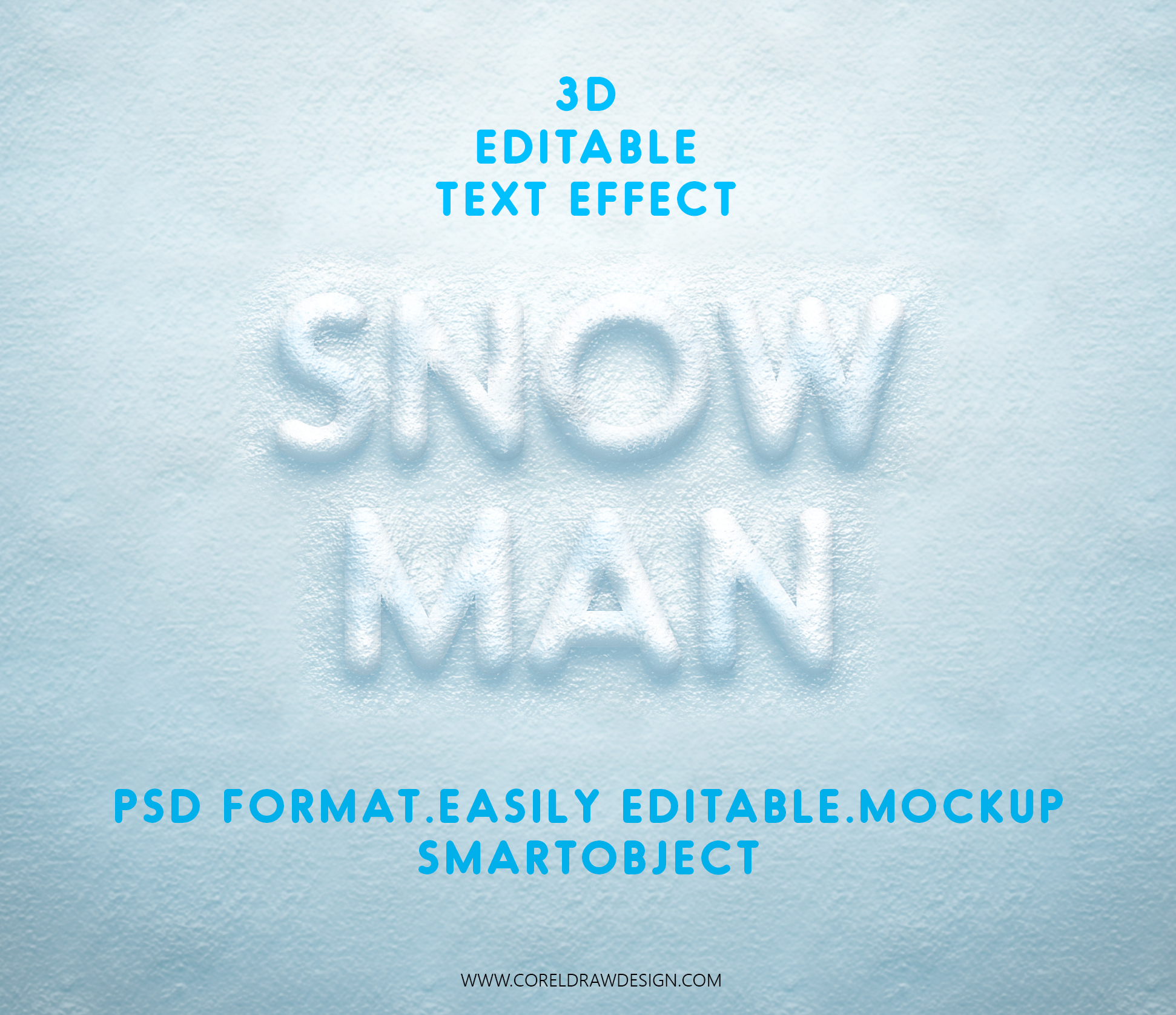 Winter Snowman Text Effect