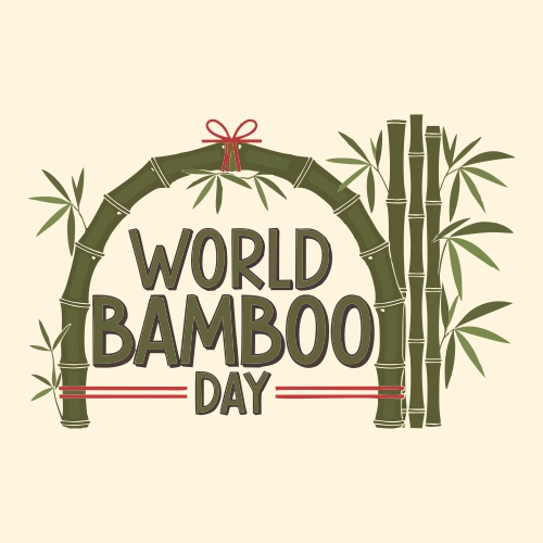 World bamboo day Poster ,Illustration Free Vector Art