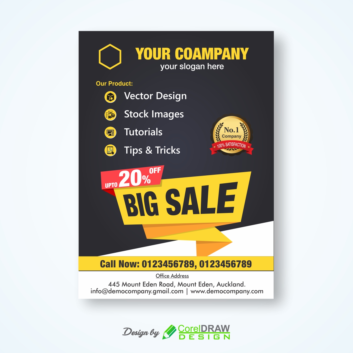 yellow-black-sale-discount-pamphlet-flyer