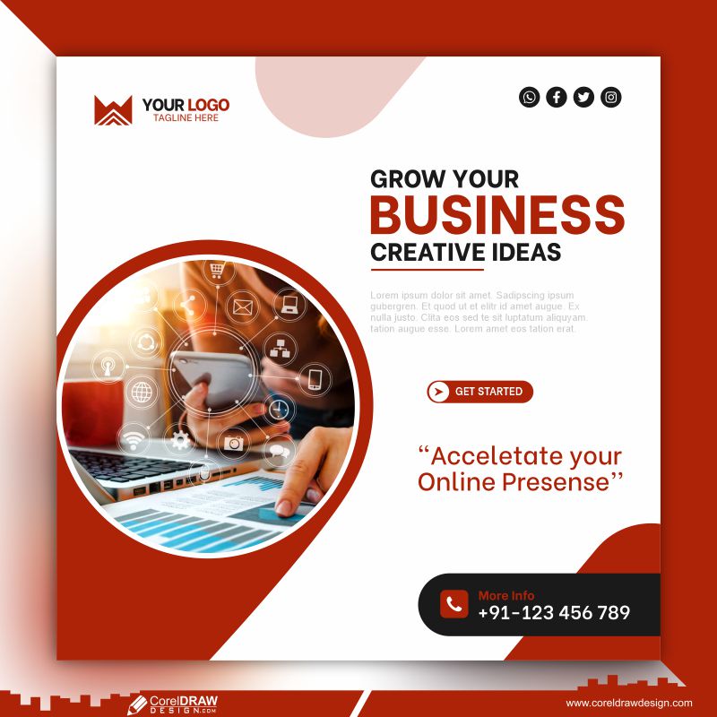 Your Business Grow Flyer Template Design