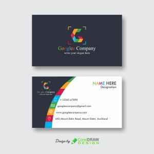 Google Theme Attractive Business Card