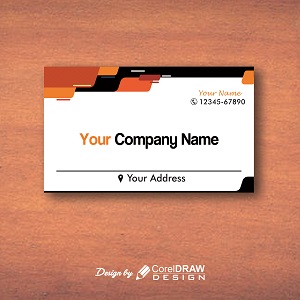 business card multi color design