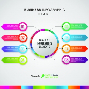 Business Gradient Infographics Elements