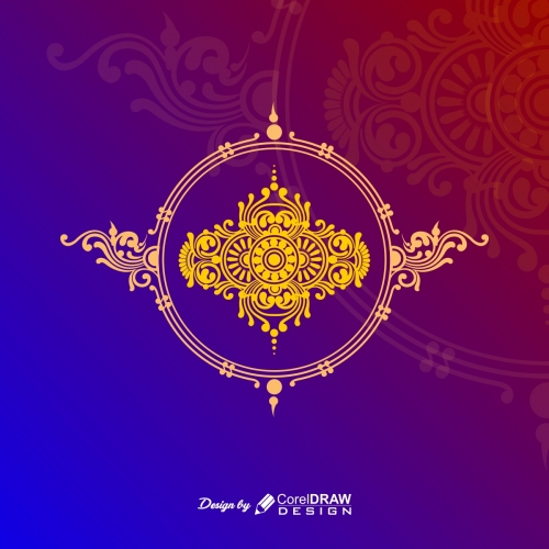Indian Style Floral Ornament Design