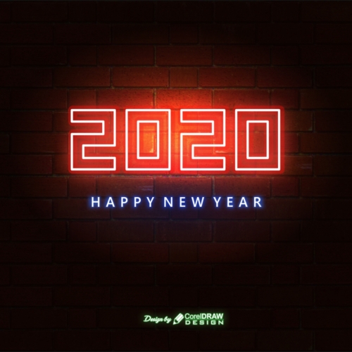 Neon Glow 2020 Happy New Year