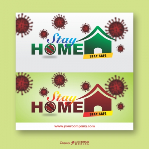 Stay at Home Coronavirus Banner