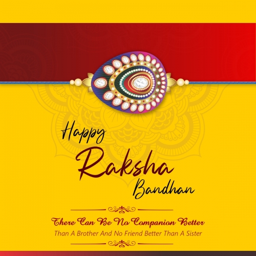 Beautiful Rakhi Banner For Happy Raksha Bandhan