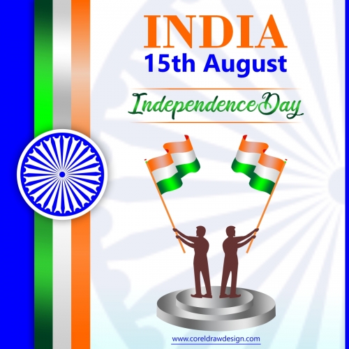 Creative Indian Flat Independence Day Vector