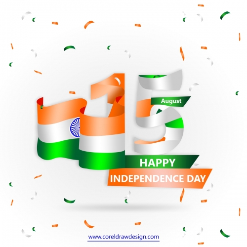 Celebrating Independence Day Of India Premium Vector