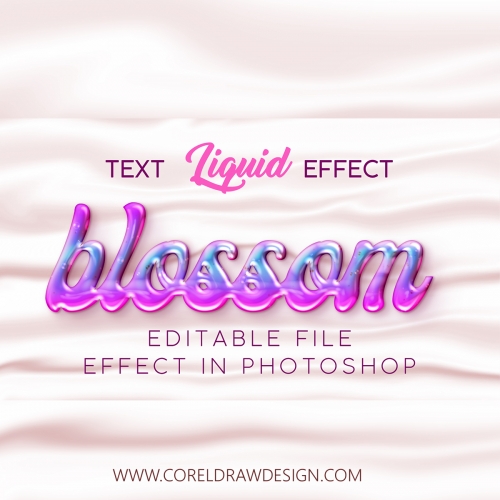 Luxury Blossom Liquid Text Effect