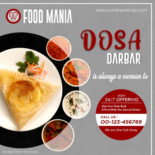 Dosa Darbar Restaurant Food Banner Template