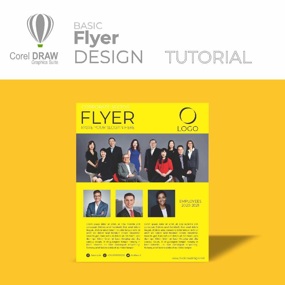 Creating Flyer - Digital Graphics - Tutorial - Coreldraw for Beginners