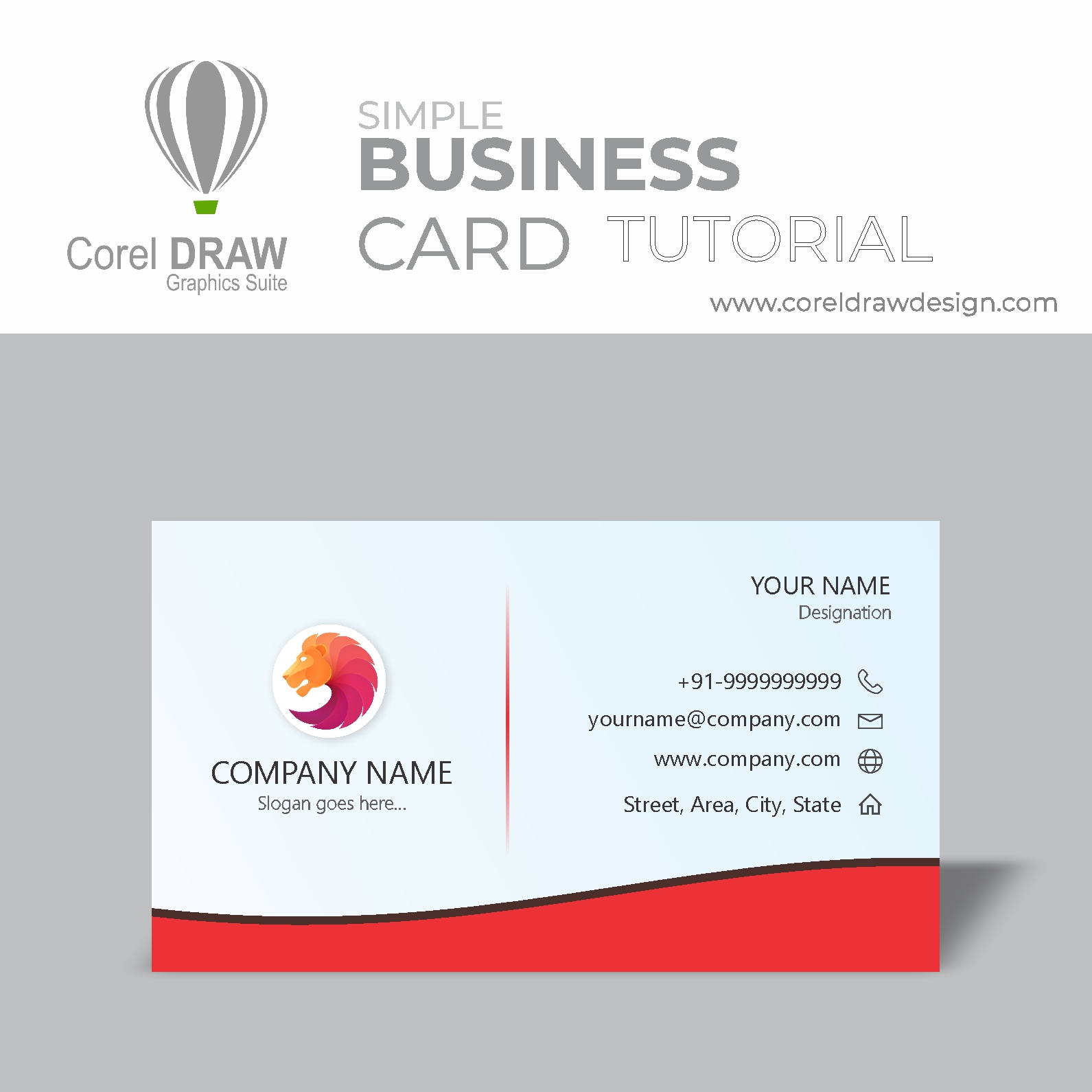 Basic Business Card Design for Beginners in CorelDraw