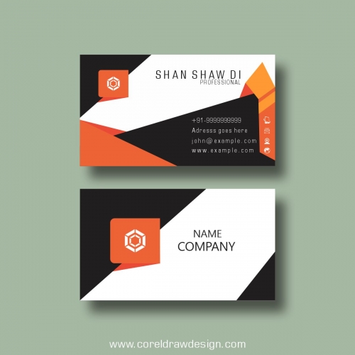 Colorful Business Card Mock Up Free Design