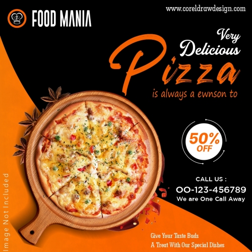 Very Delicious Pizza Restaurant Food Template Design