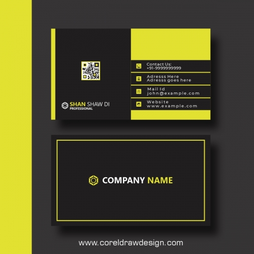 Modern Business Card Design Template Premium Vector