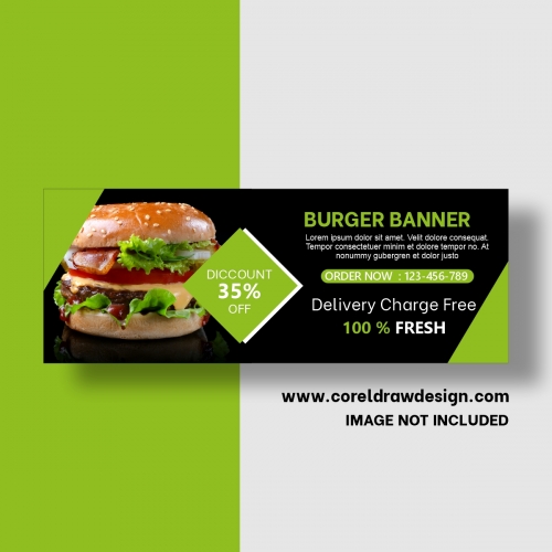 Fast Food Banner Template Free Vector