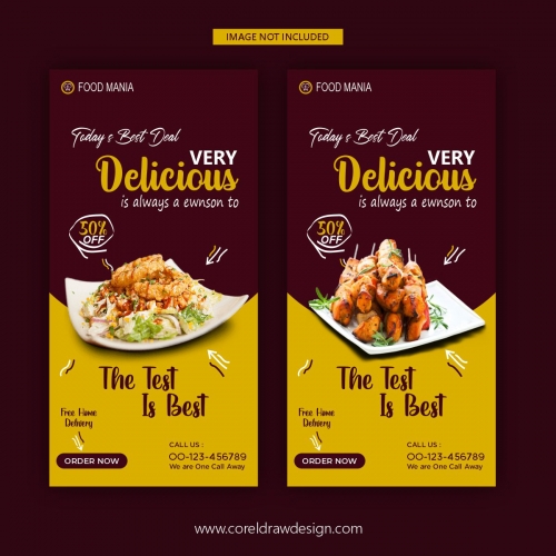 Very Delicious Restaurant Food Banner Template