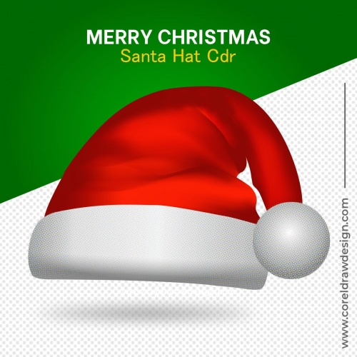 Merry Christmas Santa Claus Hat Transparent Cdr Free Vector