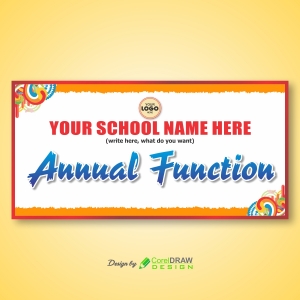 School Annual Function Banner Template