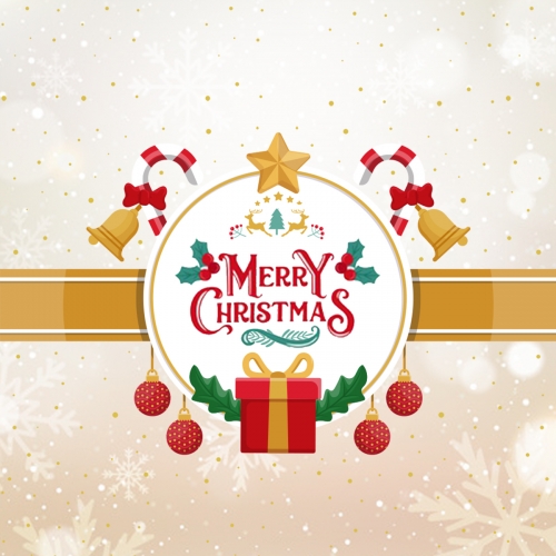 Merry Christmas Banner Background Free Psd