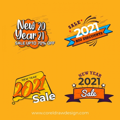 Comic New year sale 2021 Template