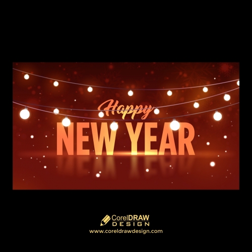 New year Background with Lights & Sparkles Free CDR
