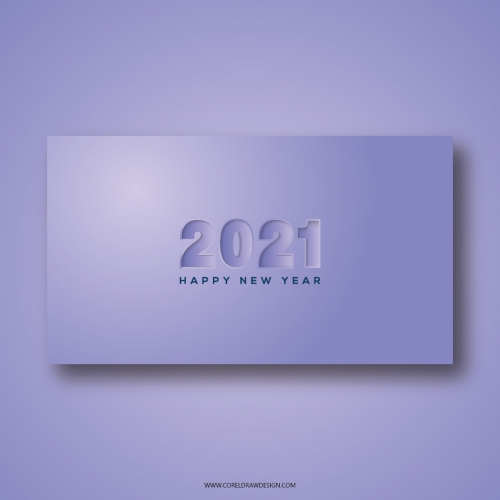Papercut 2021 New Year Lettering card