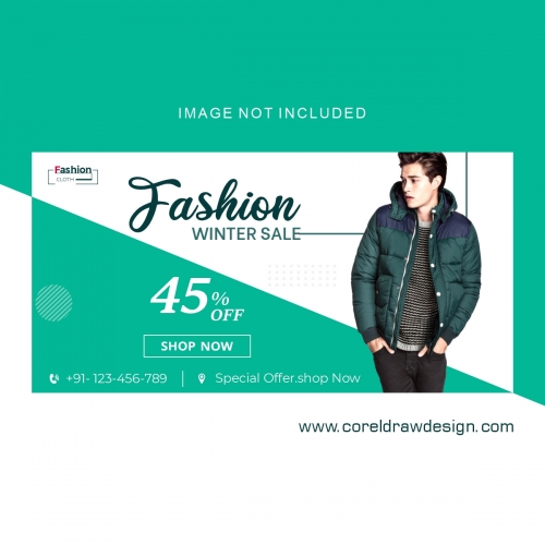 Fashion Winter Sales Men Banner Template Free Design