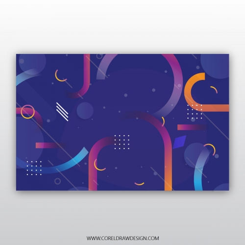 Abstract Shapes and Colorful Background