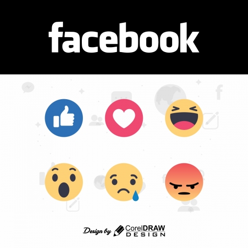 Facebook React Emoji's Full Vector