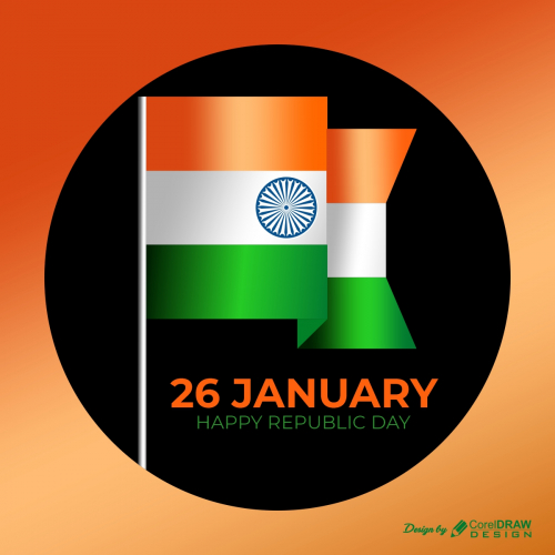 Indian Flag Republic Day Background Free Vector