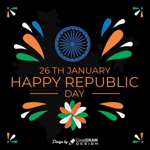 Happy Republic day creative 26th jan 2021 trending cdr file download