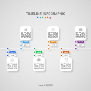 Abstract Timeline Infographic Element