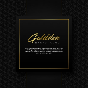 Luxury Background With Golden Elements Free Vector