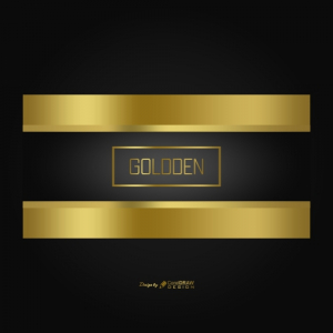 Modern Luxury Background Template With Golden Pattern Free Vector