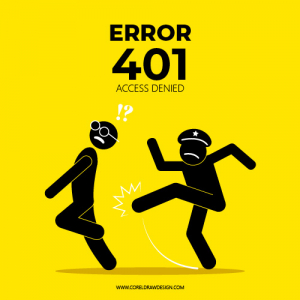 Error 401 Access Denied Vector Creative
