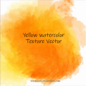Yellow Watercolor Texture Vector